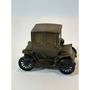 Vintage Banthrico Car Bank Chicago 1910 Baker Electric Coin Rare 4½" Brass 1974